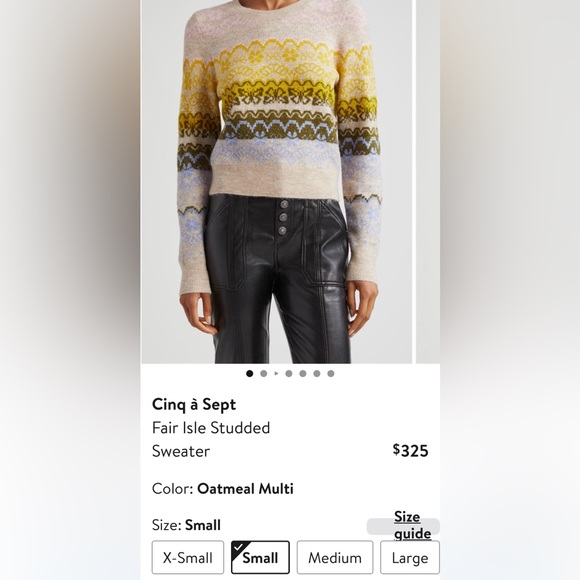 NWTA Cinq a Sept Sweater Small - Picture 5 of 9